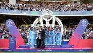 England celebrates winning the 2019 World Cup final. Source: Getty